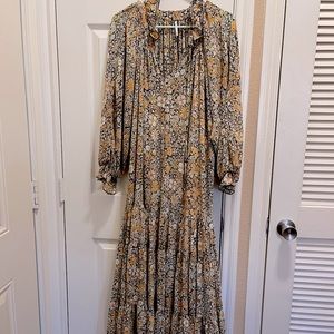 Free People Feeling Groovy Maxi in Black Combo